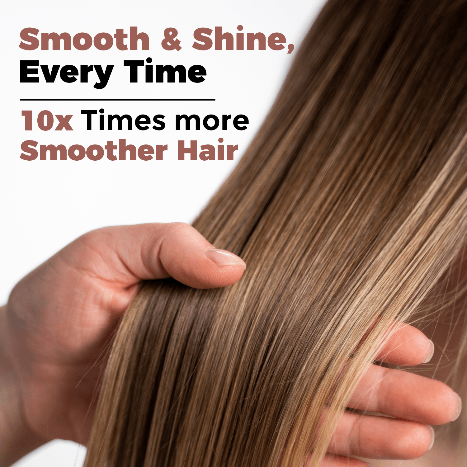 ALZIBA CARES Smooth & Shine Shampoo | 10x Time More Smoother Hair with Natural Argan Oil, Glycerine and Vitamin B5 | Non-Toxic, Vegan, Gluten, Sulphate and Paraben Free | For Women & Men | 500ml - ALZIBA CARES